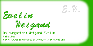 evelin weigand business card